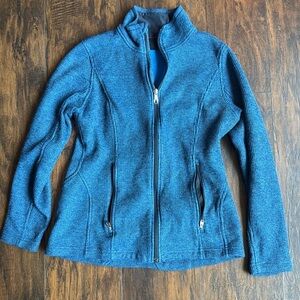 Spyder Full Zip Knit Jacket blue size medium (G1)